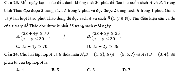 HƯỚNG DẪN CHẤM KIỂM TRA HỌC KÌ 1 (2023 – 2024)