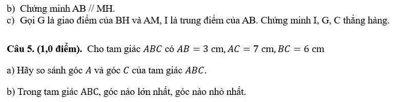 MA TRẬN ĐỀ KIỂM TRA CUỐI HỌC KÌ II – MÔN TOÁN 7 CTST