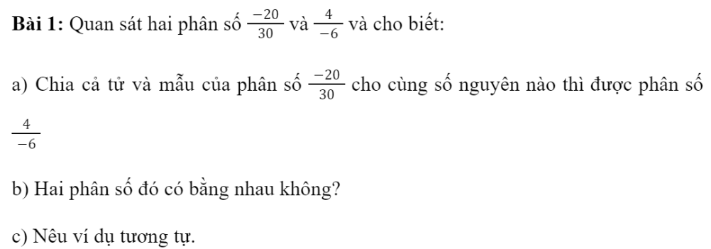 BÀI 2: TÍNH CHẤT CƠ BẢN CỦA PHÂN SỐ 1. Tính chất 1Giải nhanh:2. Tính chất 2Giải nhanh:Giải nhanh:Giải nhanh:3. Bài tập