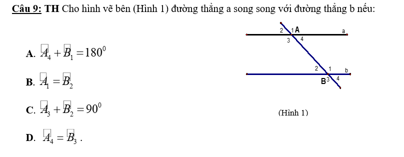 KHUNG MA TRẬN ĐỀ KIỂM TRA GIỮA HỌC KỲ 1 MÔN: TOÁN 7 – CÁNH DIỀUTTChủ đềNội dung/Đơn vị kiến thứcMức độ đánh giáTổng % điểmNhận biếtThông hiểuVận dụngVận dụng caoTNKQTLTNKQTLTNKQTLTNKQTL1Số hữu tỉ.Số thực 1.1. Tập hợp Q các số hữu tỉ 1(0,25)       60%6 1.2. Các phép tính với số hữu tỉ  1(0,25)3(1,5đ) 2(1đ)  1.3. Tỉ lệ thức1(0,25)      1(1đ)1.4. Tính chất dãy tỉ số bằng nhau1(0,25)    1(1đ)  1.5. Làm tròn số1(0,25)       1.6. Số vô tỉ. Số thực1(0,25)       2 Góc. Đường thẳng song song2.1. Hai góc đối đỉnh1(0,25)       40%4 2.2. Hai đường thẳng vuông góc1(0,25)       2.3. Hai đường thẳng song song  2(0,5)2(1,5đ)     2.4. Tiên đề Ơ-clit về đường thẳng song song1(0,25)       2.5. Từ vuông góc đến song song1(0,25)    1(1đ)  Tổng2,2500,753 30110Tỉ lệ %22,5%37,5%30%10%100Tỉ lệ chung60%40%100BẢNG ĐẶC TẢ ĐẺ KIÊM TRA GIỮA KỲ 1 MÔN: TOÁN 7 – CÁNH DIỀU STTNội dung kiến thứcĐơn vị kiến thứcMức độ kiến thức, kĩ năng cần kiểm tra, đánh giáSố câu hỏi theo mức độ nhân thức NB THVD VDC 1  Số hữu tỉ.Số thực 1.1. Tập hợp Q các số hữu tỉ                      Nhận biết:- Biết được số hữu tỉ là số viết được dưới dạngvới [1]- Nhận biết được mối quan hệ giữa các tập hợp số NZQ       1 (TN)   1.2. Các phép tính với số hữu tỉThông hiểu: - Biết các quy tắc cộng, trừ, nhân, chia, nâng lên luỹ thừa  đối với số hữu tỉ[2]Biết được quy tắc chuyển vế- Thực hiện được phép tính với số hữu tỉ trong trường hợp đơn giản; Sử dụng quy tắc chuyển vế để giải các bài toán dạng tìm thành phần chưa biết[1a-TL];[1b-TL];[2a-TL]- Vận dụng: Tính được giá trị của biểu thức với số hữu tỉ, sử dụng các tính chất của các phép toán để tính nhanh, tính đúng.Giải quyết được các bài tìm x trong phép toán nâng lên lũy thừa [1c-TL];[2b-TL]  1 (TN)3 (TL)2 (TL) 1.3. Tỉ lệ thức- Nhận biết: Biết định nghĩa tỉ lệ thức và hai tính chất của tỉ lệ thức[3]; [4]- Vận dụng cao: Chứng minh được các tỉ lệ thức[5-TL]2 (TN)  1 (TL)1.4. Tính chất dãy tỉ số bằng nhau- Vận dụng: Tìm các thành phần chưa biết; Giải quyết các bài toán thực tiễn[3-TL]    1 (TL) 1.5. Làm tròn số- Nhận biết: Biết quy ước làm tròn số[5] 1 (TN)   1.6. Số vô tỉ. Số thực        .6. Số vô tỉ. Số thực- Nhận biết: Biết được khái niệm căn bậc hai; Tìm được căn bậc hai của một số không âm;  biết được số thực là tên gọi chung cho cả số vô tỉ và số hữu tỉ; biết được biểu diễn thập phân của số thực[6] 1 (TN)   22. Đường thẳng vuông góc. Đường thẳng song song2.1. Hai góc đối đỉnh- Nhận biết: Nhận biết được hai góc đối đỉnh, tính chất của hai góc đối đỉnh[7] 1 (TN)   2.2. Hai đường thẳng vuông góc- Nhận biết: Biết được thế nào là hai đt’vuông góc với nhau [8] 1 (TN)   2.3. Hai đường thẳng song songThông hiểu: - Nhận biết cặp góc so le trong, cặp góc đồng vị, cặp góc trong cùng phía [9]- Hiểu được định nghĩa, dấu hiệu nhận biết về hai đường thẳng song song; Sử dụng tính chất để tính số đo các góc[12] [4b-TL] [4c-TL] 2 (TN)2(TL)  2.4. Tiên đề Ơ-clit về đường  thẳng song song- Nhận biết: Biết về tính chất hai đường thẳng song song[10]  1 (TN)   2.5. Từ vuông góc đến song song- Nhận biết: Biết quan hệ giữa hai đt’ cùng vuông góc hoặc cùng song song với một đt’ thứ ba. [11]- Vận dụng: Sử dụng các tính chất để tính số đo góc, giải thích các đường thẳng song song[4a-TL]  1 (TN) 1 (TL) ĐỀ KIỂM TRA GIỮA HỌC KÌ 1