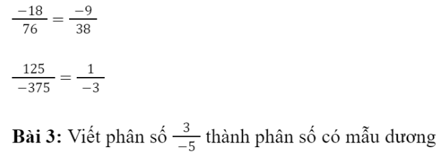 BÀI 2: TÍNH CHẤT CƠ BẢN CỦA PHÂN SỐ 1. Tính chất 1Giải nhanh:2. Tính chất 2Giải nhanh:Giải nhanh:Giải nhanh:3. Bài tập