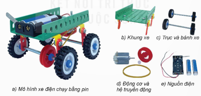 BÀI 7. LẮP RÁP MÔ HÌNH XE ĐIỆN CHẠY BẰNG PIN