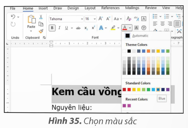 BÀI 6. ĐỊNH DẠNG KÍ TƯ VÀ BỐ TRÍ HÌNH ẢNH TRONG VĂN BẢN