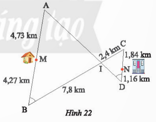 BÀI 2. CÁC TRƯỜNG HỢP ĐỒNG DẠNG CỦA HAI TAM GIÁC1. TRƯỜNG HỢP ĐỒNG DẠNG THỨ NHẤT (C.C.C)Bài 1:  Cho tam giác ABC và tam giác A B'C' có các kích thước như Hình 1. Trên cạnh AB và AC của tam giác ABC lần lượt lấy hai điểm M, N sao cho AM = 2 cm, AN = 3 cma) So sánh các tỉ số b) Tính độ dài đoạn thẳng MNc) Em có nhận xét gì về mối quan hệ giữa các tam giác ABC, AMN và A'B'C'Đáp án chuẩn:a)  b) MN = 4c) ΔAMN=ΔA′B′C′, ΔA′B′C′ ᔕ ΔABC và ΔAMN ᔕ ΔABCBài 2: Tìm trong Hình 4 các cặp tam giác đồng dạng Đáp án chuẩn: Hình b) và d) Hình a) và c) 2. TRƯỜNG HỢP ĐỒNG DẠNG THỨ HAI (C.G.C)Bài 1: Cho tam giác DEF và ABC có DE=  AB,DF= AC, (Hình 5). Trên tia AB, lấy điểm M sao cho AM = DE. Qua M kẻ MN // BC (N∈AC)a) So sánh các tỉ số b) So sánh AN và DFc) Tam giác AMN có đồng dạng với tam giác ABC không?d) Dự đoán sự đồng dạng của hai tam giác DEF và ABCĐáp án chuẩn: a) b) AN = DFc)  ΔAMN ᔕ ΔABCd) ΔDEF ᔕ ΔABCBài 2: Cho tam giác ADE và tam giác ACF có các kích thước như trong Hình 8. Chứng minh rằng ΔADE ᔕ ΔACFĐáp án chuẩn:  (hai góc đối đỉnh)=> ΔADE ᔕ ΔACF (c.g.c)3. TRƯỜNG HỢP ĐỒNG DẠNG THỨ BA (G.G)Bài 1: Cho hai tam giác ABC và A’B’C’ có ;  (Hình 9).Trên cạnh AC, Lấy điểm D sao cho DC = A'C'. Qua D kẻ đường thẳng song song với AB cắt cạnh BC tại E.a) Tam giác DEC có đồng dạng với tam giác ABC không?b) Nhận xét về mối quan hệ giữa tam giác A'B'C' và tam giác DECc) Dự đoán về sự đồng dạng của hai tam giác A'B'C' và ABCĐáp án chuẩn: a) DE // AB => ΔDEC ᔕ ΔABCb)  (cùng = A'C' = DC (gt) (gt)=> ΔA′B′C′=ΔDEC (g.c.g)c) ΔA′B′C′ᔕΔABCBài 2: Quan sát Hình 12.a) Chứng minh rằng ΔABC ᔕ ΔA′B′C′b) Tính độ dài B'C'Đáp án chuẩn: a)   => ΔABCᔕΔA′B′C′ (g.g)b) B'C' = 9Bài 3: Cho hình thang ABCD (AB // CD) có AB = 6m, CD = 15m, OD = 8m (Hình 13). Tính độ dài đoạn thẳng OBĐáp án chuẩn:OB = Bài 4: Qua các trường hợp đồng dạng của hai tam giác, hãy trả lời câu hỏi ở Hoạt động khởi động (trang 67)Đáp án chuẩn: Trường hợpHai tam giác bằng nhauHai tam giác đồng dạng13 cạnh tương ứng bằng nhau3 cạnh tương ứng tỉ lệ22 cạnh tương ứng và một góc kề với hai cạnh bằng nhau2 cạnh tương ứng tỉ lệ31 cạnh và 2 góc kề tương ứng bằng nhauChỉ 2 góc bằng nhau, không cần có điều kiện cạnhBÀI TẬP CUỐI SGKBài 1: a) Tam giác AFE và MNG ở Hình 14 có đồng dạng với nhau không? Vì sao?b) Biết tam giác AFE có chu vi bằng 15 cm. Tính chu vi tam giác MNGĐáp án chuẩn:a)  =  => ΔAFE ᔕ ΔMNGb) Chu vi MNG = 15 . 3 = 45 (cm)Bài 2: Tam giác ABC có độ dài AB = 4 cm, AC = 6 cm, BC = 9 cm. Tam giác A'B'C' đồng dạng với tam giác ABC và có chu vi bằng 66,5 cm. Hãy tính độ dài các cạnh của tam giác A'B'C'Đáp án chuẩn: A′B′ = 14, A′C′ = 21, B′C′ = Bài 3: Một công viên có hai đường chạy bộ hình tam giác đồng dạng như Hình 15. Kích thước của con đường bên trong lần lượt là 300 m, 350 m và 550 m. Cạnh ngắn nhất của con đường bên ngoài là 660 m. Nam chạy bốn vòng trên con đường bên trong, Hùng chạy hai vòng trên con đường bên ngoài. So sánh quãng đường chạy được của hai bạn.Đáp án chuẩn: Bằng nhauBài 4: Xét xem cặp tam giác nào trong các Hình 16a, 16b đồng dạng?Đáp án chuẩn:a) ΔDEF ᔕ ΔABC (c.g.c)b) Hai tam giác này không đồng dạngBài 5: Trong Hình 17, cho biết DE = 6 cm, EF= 7,8 cm, NP = 13 cm, NM = 10 cm,   và  = 420. Tính Đáp án chuẩn: = 420 BÀI 2. CÁC TRƯỜNG HỢP ĐỒNG DẠNG CỦA HAI TAM GIÁC