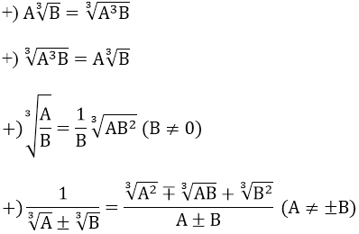 BÀI 10: CĂN BẬC BA VÀ CĂN THỨC BẬC BA