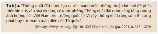 CHƯƠNG 4 – VIỆT NAM TỪ NĂM 1945 ĐẾN NĂM 1991BÀI 18 – VIỆT NAM TỪ NĂM 1976 ĐẾN NĂM 1991