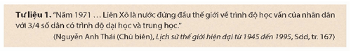 CHƯƠNG 3 – THẾ GIỚI TỪ NĂM 1945 ĐẾN NĂM 1991BÀI 10 – LIÊN XÔ VÀ ĐÔNG ÂU TỪ NĂM 1945 ĐẾN NĂM 1991