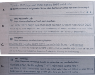 CHỦ ĐỀ 2 – TỔ CHỨC LƯU TRỮ, TÌM KIẾM VÀ TRAO ĐỔI THÔNG TIN - BÀI 3 – THỰC HÀNH ĐÁNH GIÁ CHẤT LƯỢNG THÔNG TIN