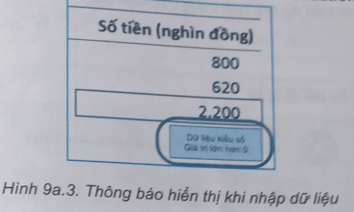 BÀI 9A – SỬ DỤNG CÔNG CỤ XÁC THỰC DỮ LIỆU