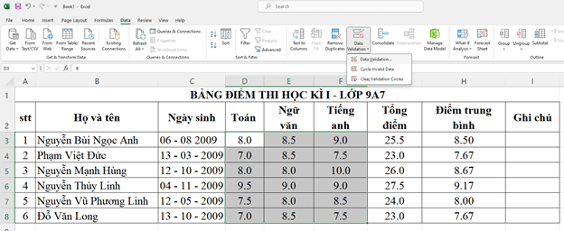 CHỦ ĐỀ E - ỨNG DỤNG TIN HỌC – E3 – SỬ DỤNG BẢNG TÍNH ĐIỆN TỬ NÂNG CAOBÀI 1 – XÁC ĐỊNH DỮ LIỆU NHẬP VÀO BẢNG TÍNH