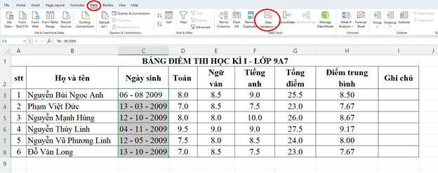 CHỦ ĐỀ E - ỨNG DỤNG TIN HỌC – E3 – SỬ DỤNG BẢNG TÍNH ĐIỆN TỬ NÂNG CAOBÀI 1 – XÁC ĐỊNH DỮ LIỆU NHẬP VÀO BẢNG TÍNH