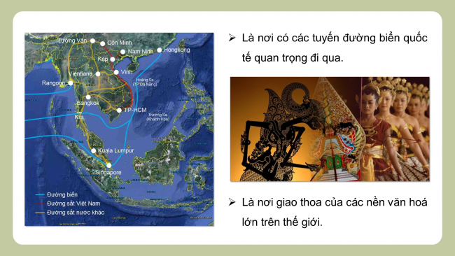 Soạn giáo án điện tử địa lí 11 CTST  Bài 12: Tự nhiên, dân cư, xã hội và kinh tế Đông Nam Á (P1)