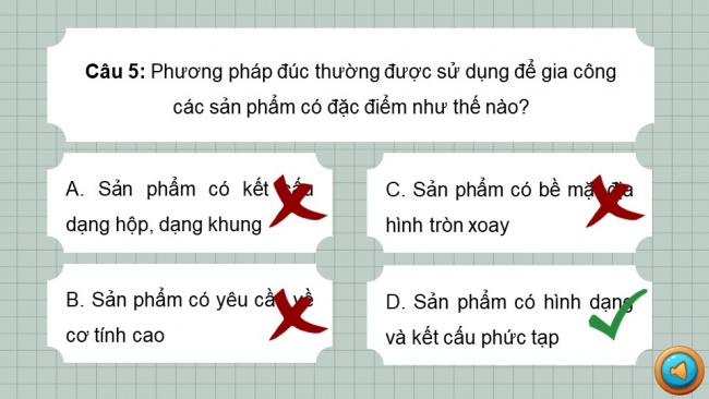 Soạn giáo án điện tử công nghệ cơ khí 11 KNTT: Tổng kết Chương 3