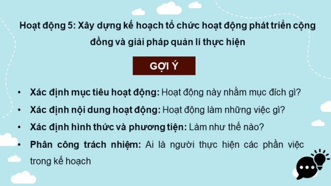 Soạn giáo án điện tử HĐTN 11 KNTT Chủ đề 5: Phát triển cộng đồng (hoạt động 5,6,7)