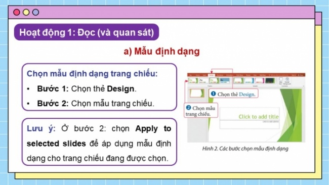 Soạn giáo án điện tử Tin học 8 CTST Bài 11A: Sử dụng bản mẫu