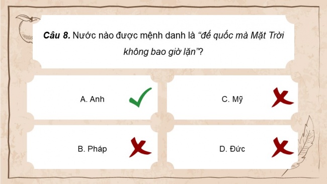 Soạn giáo án điện tử lịch sử 11 CTST Nội dung thực hành Chủ đề 1: Cách mạng tư sản và sự phát triển của chủ nghĩa tư bản