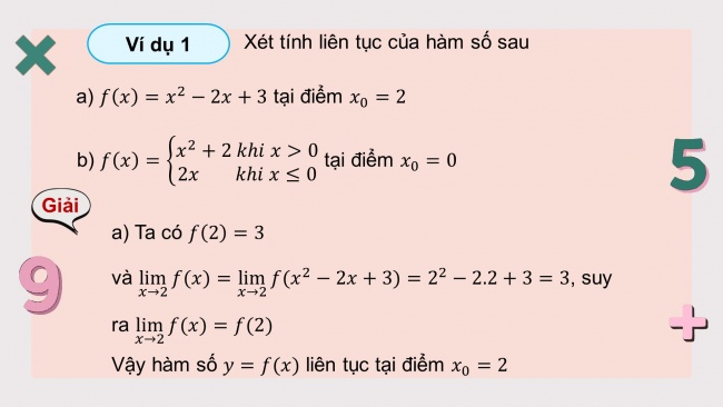 Soạn giáo án điện tử toán 11 CTST Chương 3 Bài 3: Hàm số liên tục