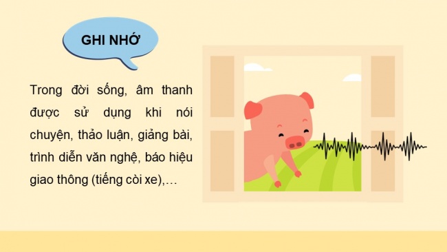Soạn giáo án điện tử khoa học 4 cánh diều Bài 10: Âm thanh trong cuộc sống