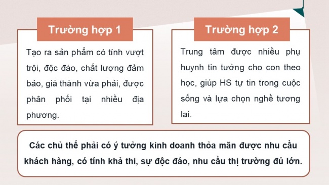 Soạn giáo án điện tử kinh tế pháp luật 11 CTST Bài 6: Ý tưởng và cơ hội kinh doanh