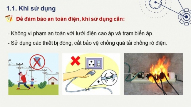 Soạn giáo án điện tử Công nghệ 8 KNTT Bài 12: Biện pháp an toàn điện