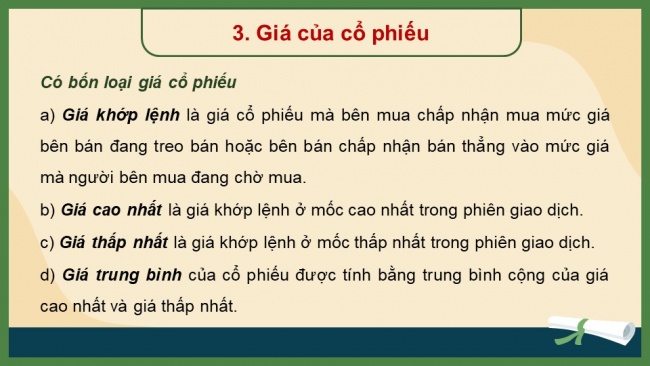 Soạn giáo án điện tử toán 11 Cánh diều Hoạt động thực hành và trải nghiệm Chủ đề 1: Một số hình thức đầu tư tài chính