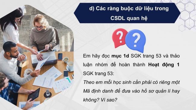 Soạn giáo án điện tử tin học ứng dụng 11 Cánh diều Chủ đề F bài 2: Bảng và khóa chính trong cơ sở dữ liệu quan hệ