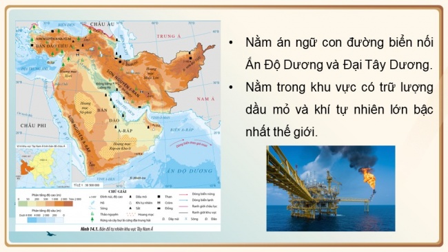 Soạn giáo án điện tử địa lí 11 Cánh diều Bài 14: Vị trí địa lí, điều kiện tự nhiên. dân cư, xã hội và kinh tế khu vực tây nam á