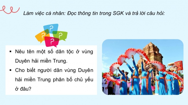 Soạn giáo án điện tử lịch sử và địa lí 4 CTST Bài 15: Dân cư và hoạt động sản xuất ở vùng duyên hải miền Trung