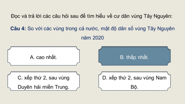 Soạn giáo án điện tử lịch sử và địa lí 4 CTST Bài 20: Dân cư và hoạt động sản xuất ở vùng Tây Nguyên