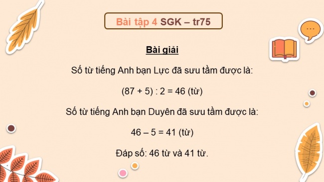 Soạn giáo án điện tử toán 4 cánh diều Bài 30. Luyện tập chung