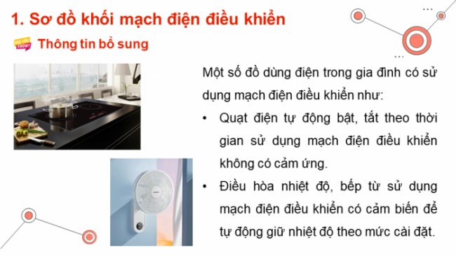 Soạn giáo án điện tử Công nghệ 8 CTST Bài 10: Mạch điện điều khiển