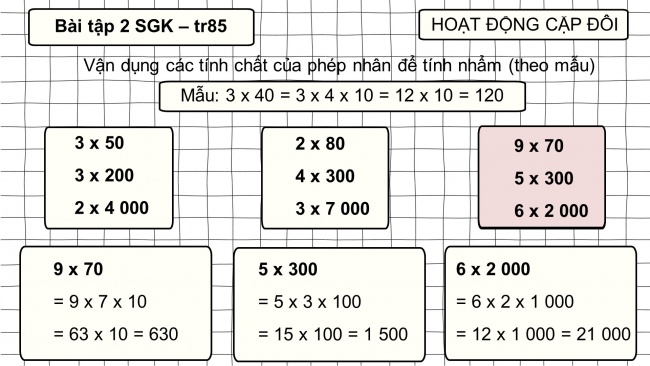 Soạn giáo án điện tử toán 4 cánh diều Bài 36. Nhân với 10, 100, 1 000,…