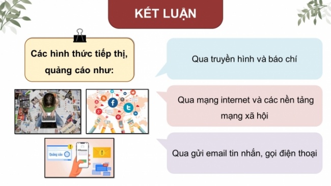 Soạn giáo án điện tử HĐTN 8 KNTT Chủ đề 4 HĐGDTCĐ 1: Người tiêu dùng thông thái (Tiết 1)