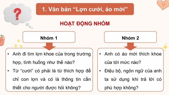 Soạn giáo án điện tử Ngữ văn 8 KNTT Bài 5 Đọc 2: Chùm truyện cười dân gian Việt Nam