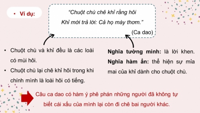 Soạn giáo án điện tử Ngữ văn 8 KNTT Bài 5 TH tiếng Việt: Nghĩa tường minh và nghĩa hàm ẩn của câu