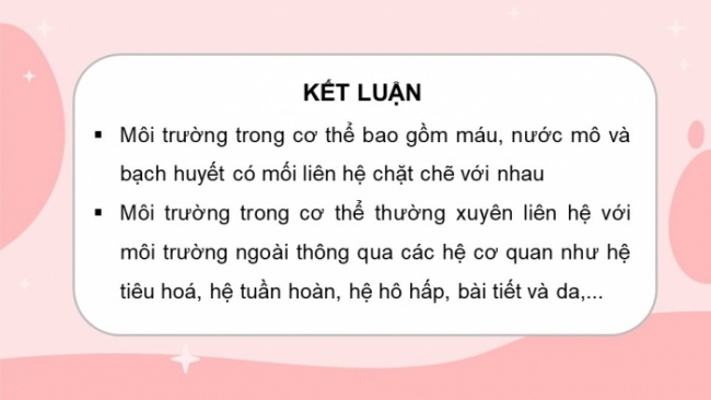 Soạn giáo án điện tử KHTN 8 KNTT Bài 36: Điều hòa môi trường trong của cơ thể người