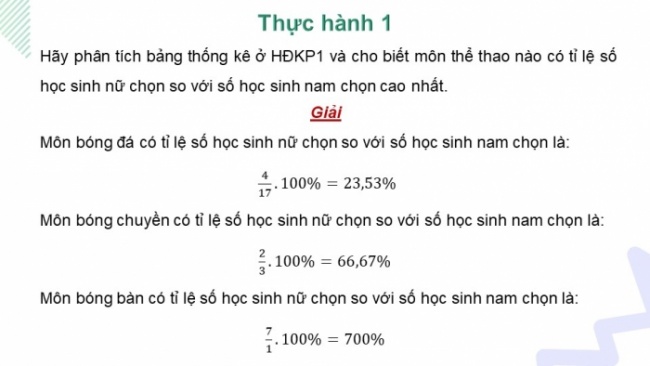 Soạn giáo án điện tử Toán 8 CTST Chương 4 Bài 3: Phân tích dữ liệu