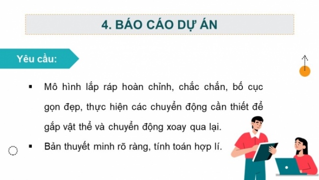 Soạn giáo án điện tử Công nghệ 8 CTST Dự án 1: Thiết kế và lắp ráp mô hình cánh tay rô bốt thủy lực