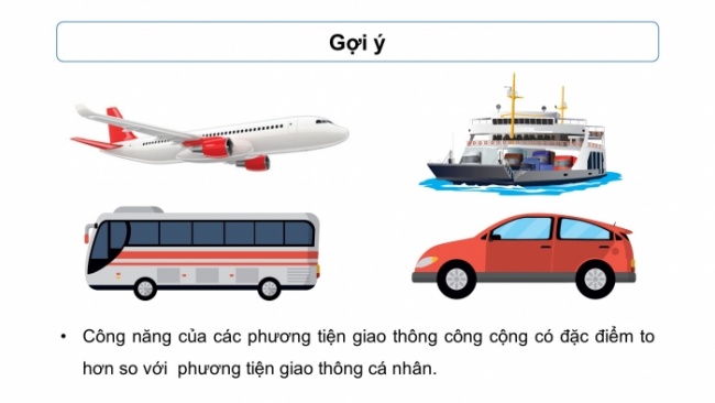 Soạn giáo án điện tử Mĩ thuật 8 KNTT Bài 11: Phương tiện giao thông công cộng trong sáng tạo mĩ thuật