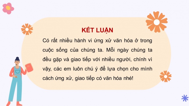 Soạn giáo án điện tử HĐTN 4 cánh diều Tuần 13: Ứng xử văn hoá nơi công cộng - Hoạt động 1, 2