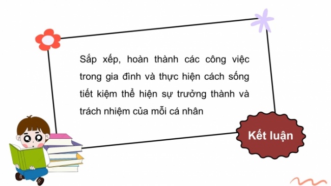 Soạn giáo án điện tử HĐTN 8 KNTT Chủ đề 5 HĐGDTCĐ 2: Tiết kiệm và thực hiện công việc gia đình (Tiết 2)