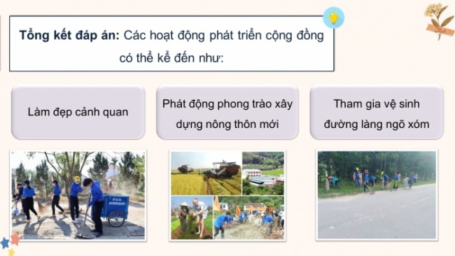 Soạn giáo án điện tử HĐTN 8 KNTT Chủ đề 6 HĐGDTCĐ 1: Tham gia các hoạt động giáo dục truyền thống và phát triển cộng đồng ở địa phương (Tiết 1)