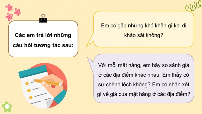 Soạn giáo án điện tử HĐTN 4 cánh diều Tuần 20: Mua sắm thông minh - Hoạt động 3, 4