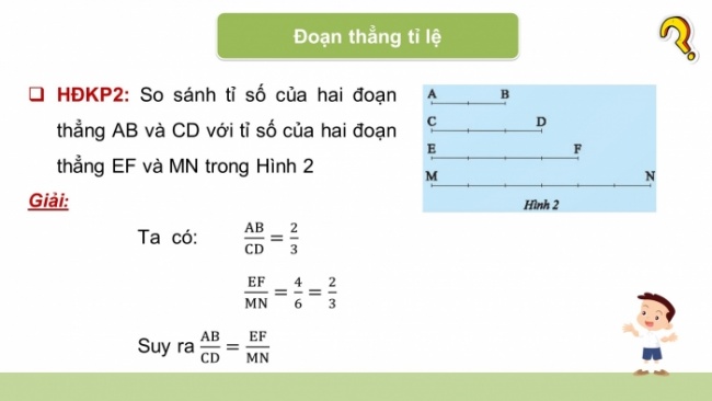 Soạn giáo án điện tử Toán 8 CTST Chương 7 Bài 1: Định lí Thalès trong tam giác