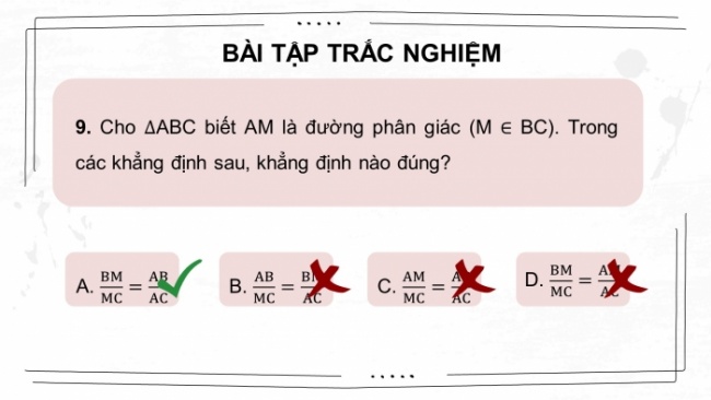 Soạn giáo án điện tử Toán 8 CTST: Bài tập cuối chương 7