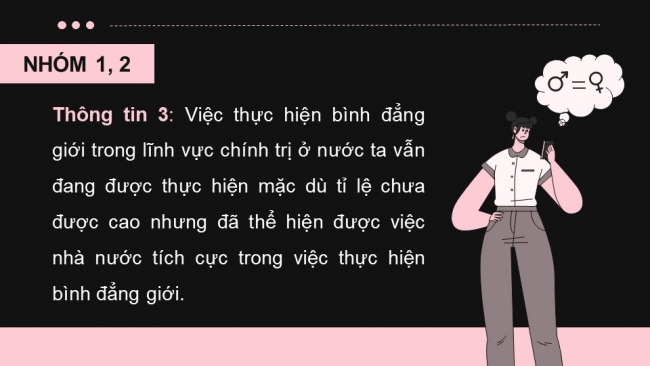 Soạn giáo án điện tử kinh tế pháp luật 11 KNTT Bài 10: Bình đẳng trong các lĩnh vực