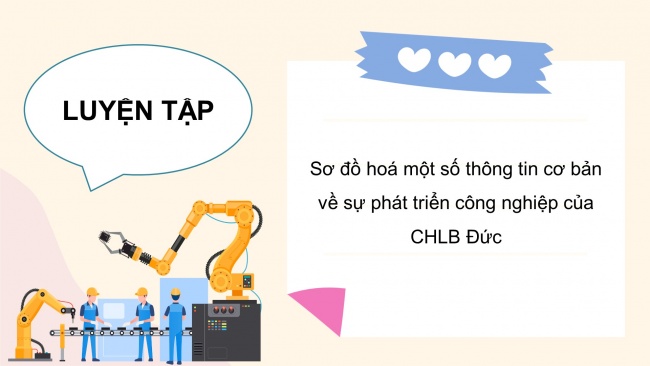 Soạn giáo án điện tử địa lí 11 CTST  Bài 11: Thực hành: Tìm hiểu sự phát triển công nghiệp của Cộng hoà liên bang Đức