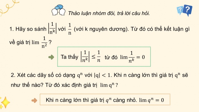 Soạn giáo án điện tử toán 11 CTST Chương 3 Bài 1: Giới hạn của dãy số