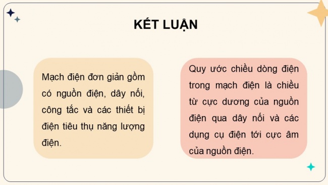 Soạn giáo án điện tử KHTN 8 KNTT Bài 22: Mạch điện đơn giản