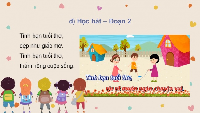 Soạn giáo án điện tử âm nhạc 4 KNTT Tiết 23: Hát: Tình bạn tuổi thơ